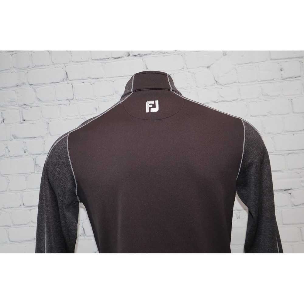 FootJoy 1/4 Zip Mens Small Gray Pullover Atlanta National Golf Club ANGC 1987